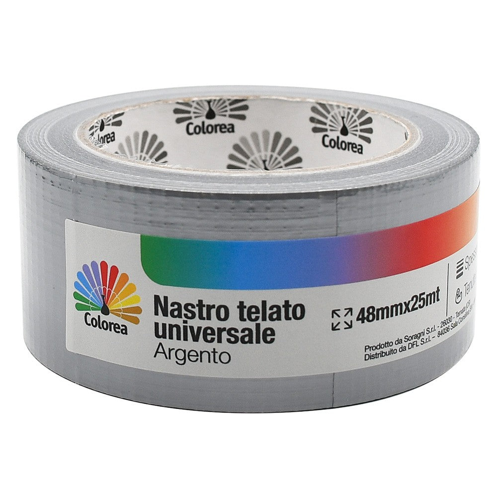 NASTRO TELATO UNIVERSALE mm. 48 x 25 mt - argento