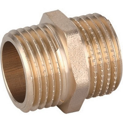 NIPPLE DIRITTO MM IN OTTONE GIALLO IBP Misura: 3/4"
