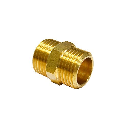 NIPPLE IN OTTONE PER TUBI GAS E ACQUA Misura: 1/2