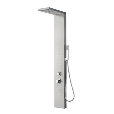 PANNELLO DOCCIA MULTIFUNZIONE MOD. RODI Misura: Acciaio inox luc. Con Led