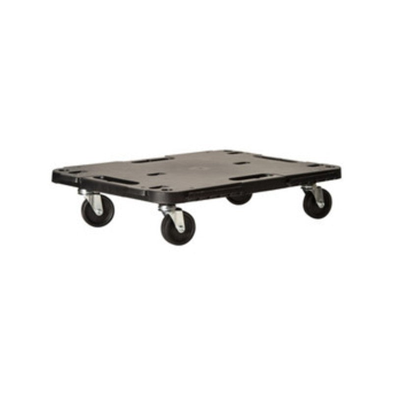 PEDANA C/RUOTE DOLLY PORTATA STATICA 543 KG NERO