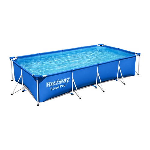 PISCINA FUORI TERRA STEEL PRO FRAME RETTANGOLARE Misura: cm 400x211x81