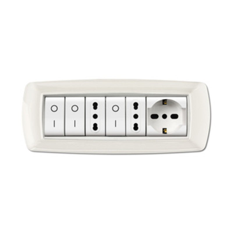 PLACCA LIFE LIVING PLAST BIANCO 7P CORNICE BIANCO