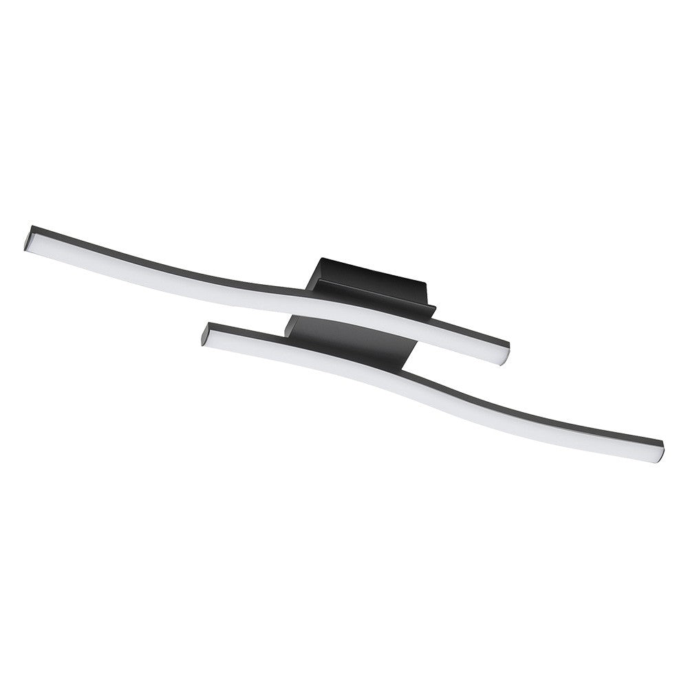 PLAFONIERA LED SERIE 'TRATTI' 10W - 1450LM - col. nero