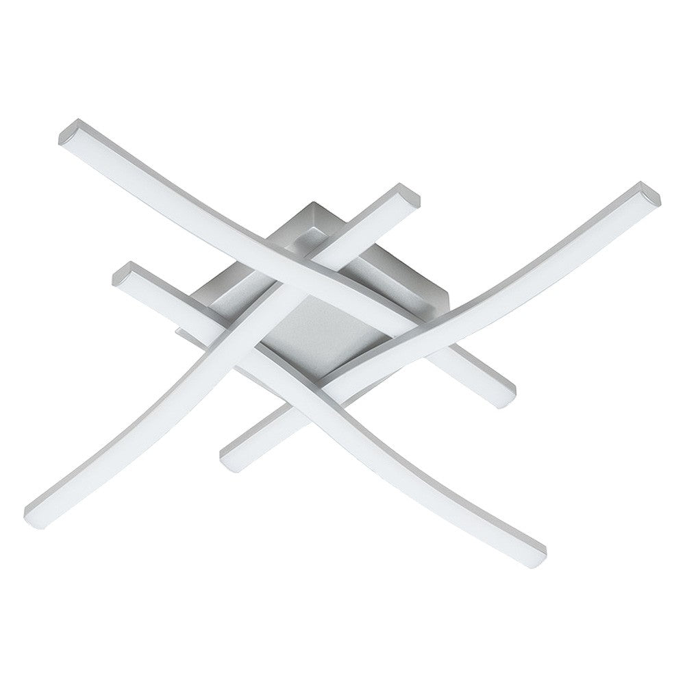 PLAFONIERA LED SERIE 'TRATTI' 20W - 2700LM - col. silver