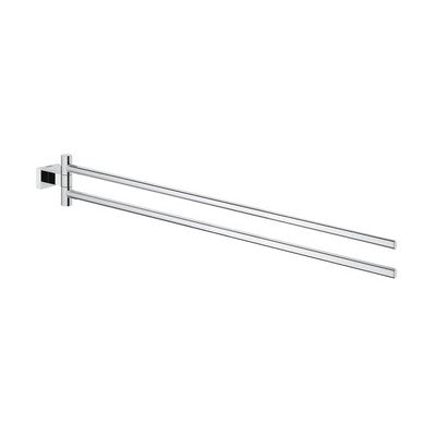 PORTASALVIETTE DOPPIO ESSENTIALS CUBE Misura: Cromo - Lungh. 44 cm