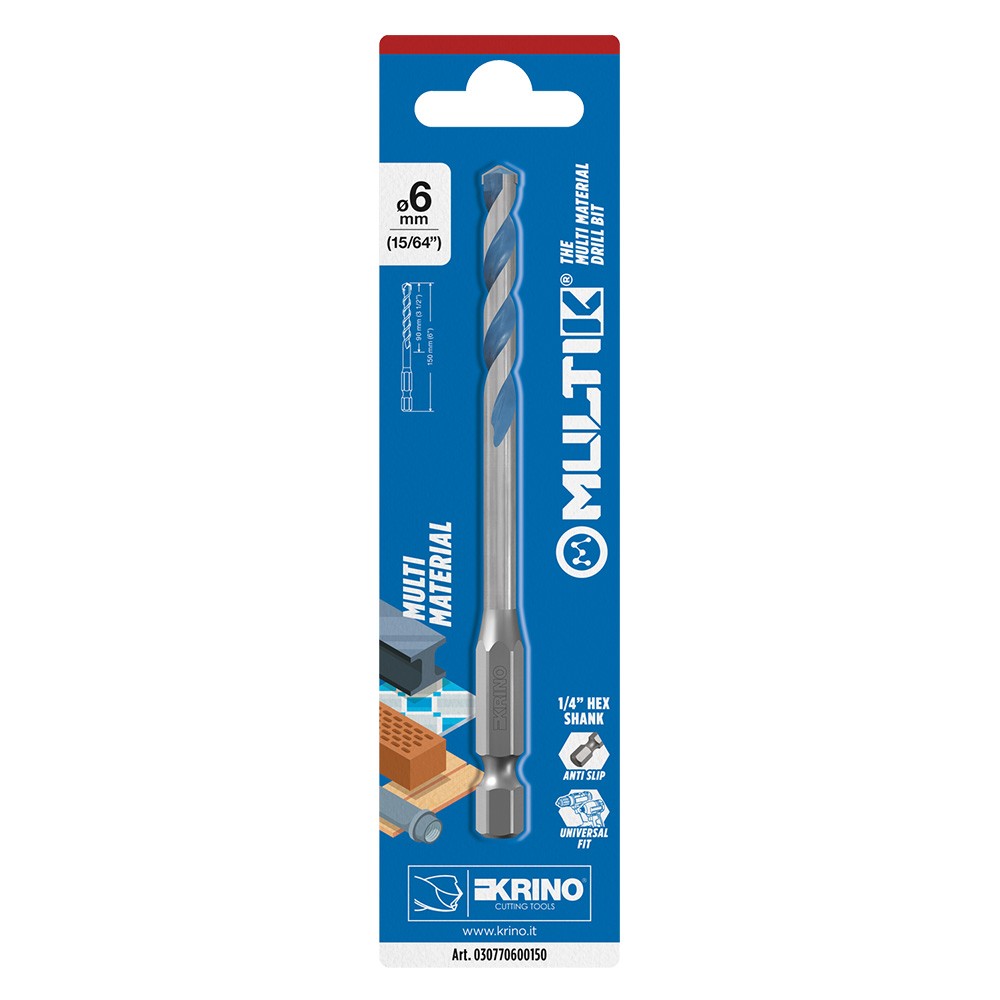 PUNTA MULTIMATERIALE 'MULTIK' Ø 5 x L.150 mm - cf. da 1 pezzo