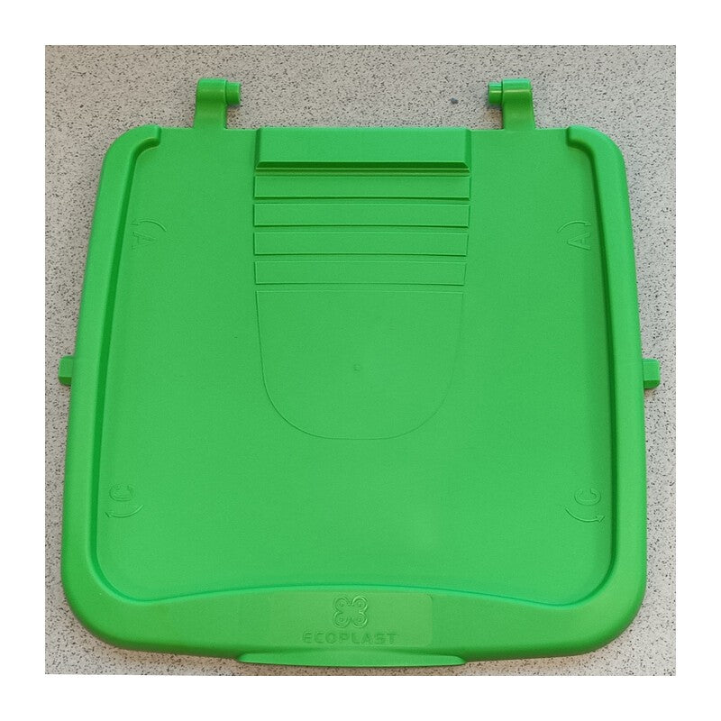 R COPERCHIO VERDE P/PATTUMIERA ECOPLUS C/MANIGL 50L COL. ASSORT.