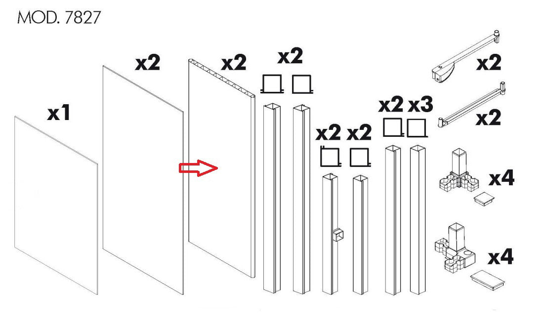 R SPORTELLO DX-SX X KIT COPRILAVATRICE