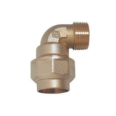RACCORDO A GOMITO MASCHIO IN OTTONE Misura: 1"1/2 x 50