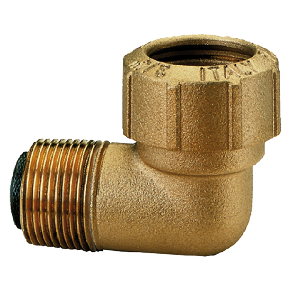 RACCORDO A "L" MASCHIO ø 20 x 1/2