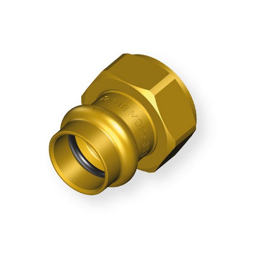 RACCORDO A PRESSARE CODOLO+DADO CD11 Misura: TC 3/4 x D. 15mm