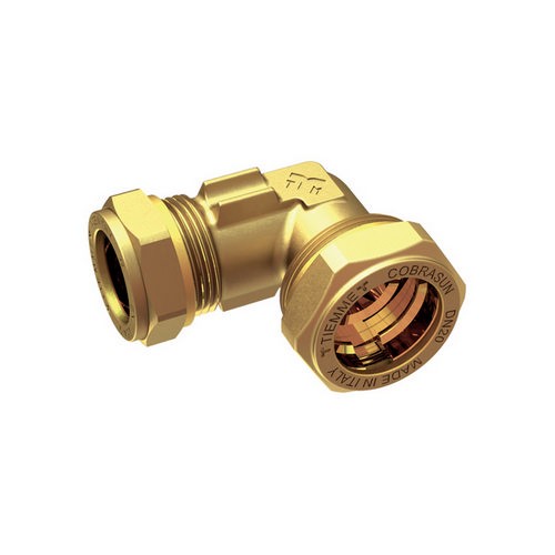 RACCORDO CURVO DOPPIO COBRASUN CON SUPPORTO SONDA TEMPERATURA Misura: DN 20x22 Rame