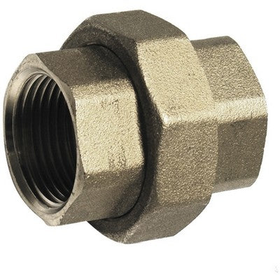 RACCORDO DIRITTO FF 3 PEZZI OTTONE GIALLO Misura: 1/2"