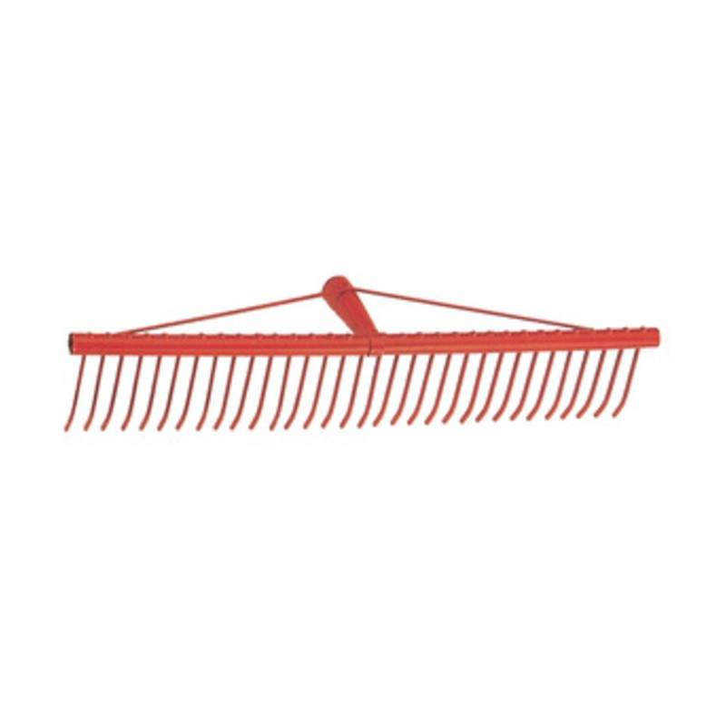 RASTRELLO A 34 DENTI PIATTI IN FERRO P/ERBA 60 CM