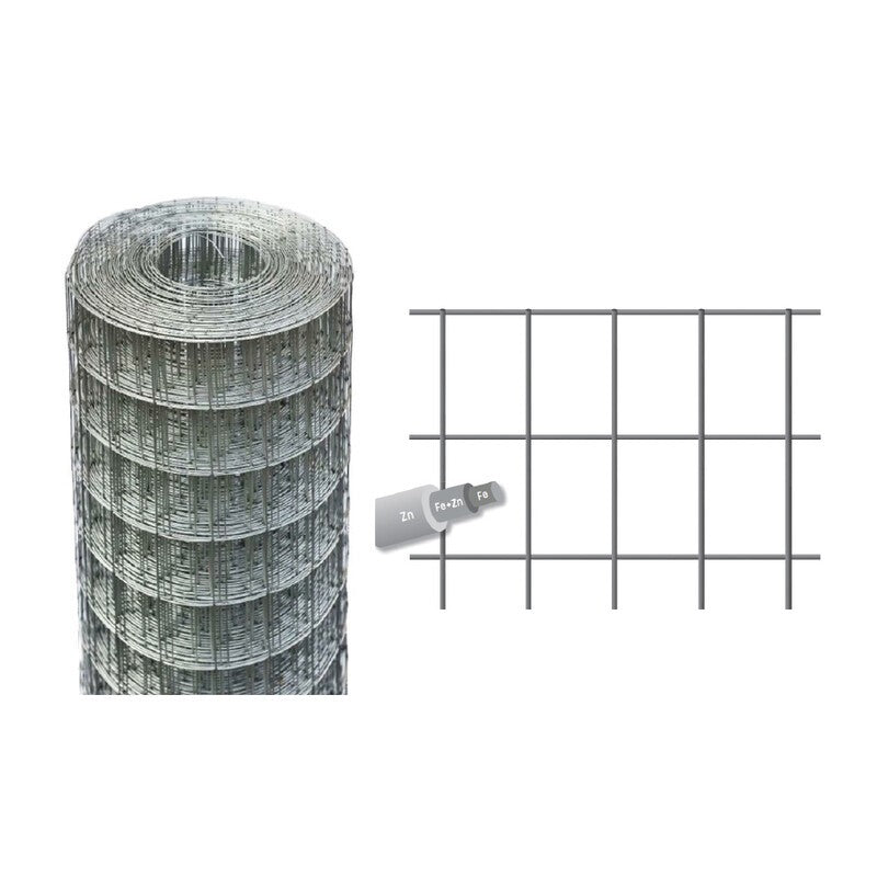 RETE ELETTROS ZINCATA ECO-FIRST 50X75 H.200 F.1,6 25M