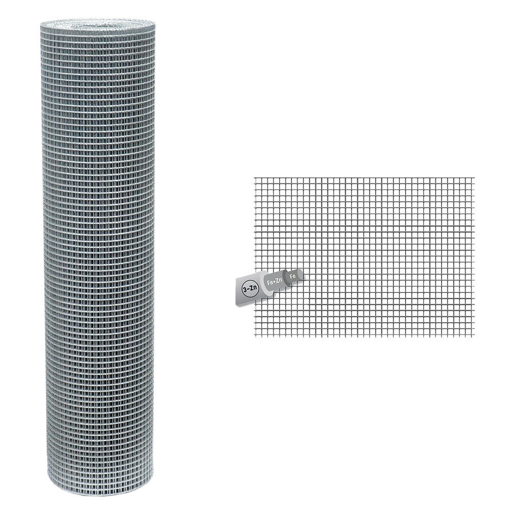 RETE ELETTROSALDATA 6 x 6 - Filo Ø mm. 0,5 - H. cm 50 x mt. 25