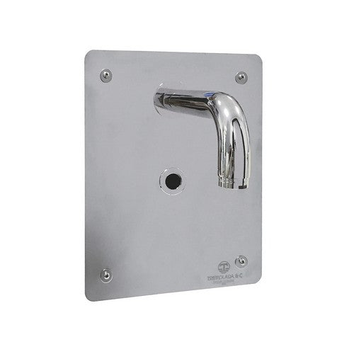 RUBINETTO FOTOCELLULA PER LAVABO A CANALE Misura: Alim. Batteria 6V - Cromo