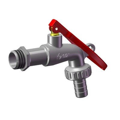 RUBINETTO PORTAGOMMA LUCCHETTABILE Misura: 1/2'' DN 10 PN 16