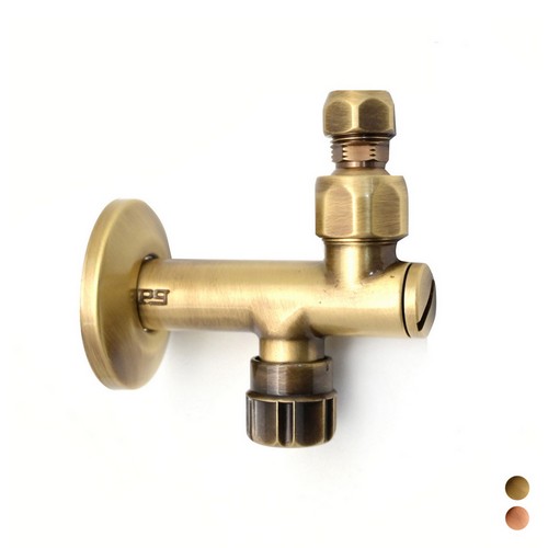 RUBINETTO SOTTOLAVABO CON FILTRO A SNODO 10 MM Misura: 1/2" Bronzato
