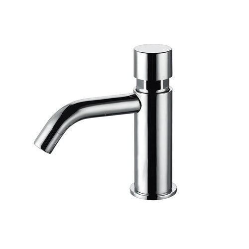 RUBINETTO TEMPORIZZATO TIME CANNA TONDA PER LAVABO Misura: Cromo