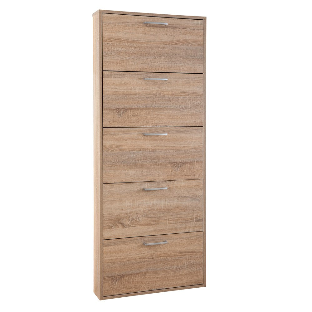 SCARPIERA 5 RIBALTE SINGOLE LINEA 'ESPRESSO' cm. 15 x 65 x h.173,5 - cemento