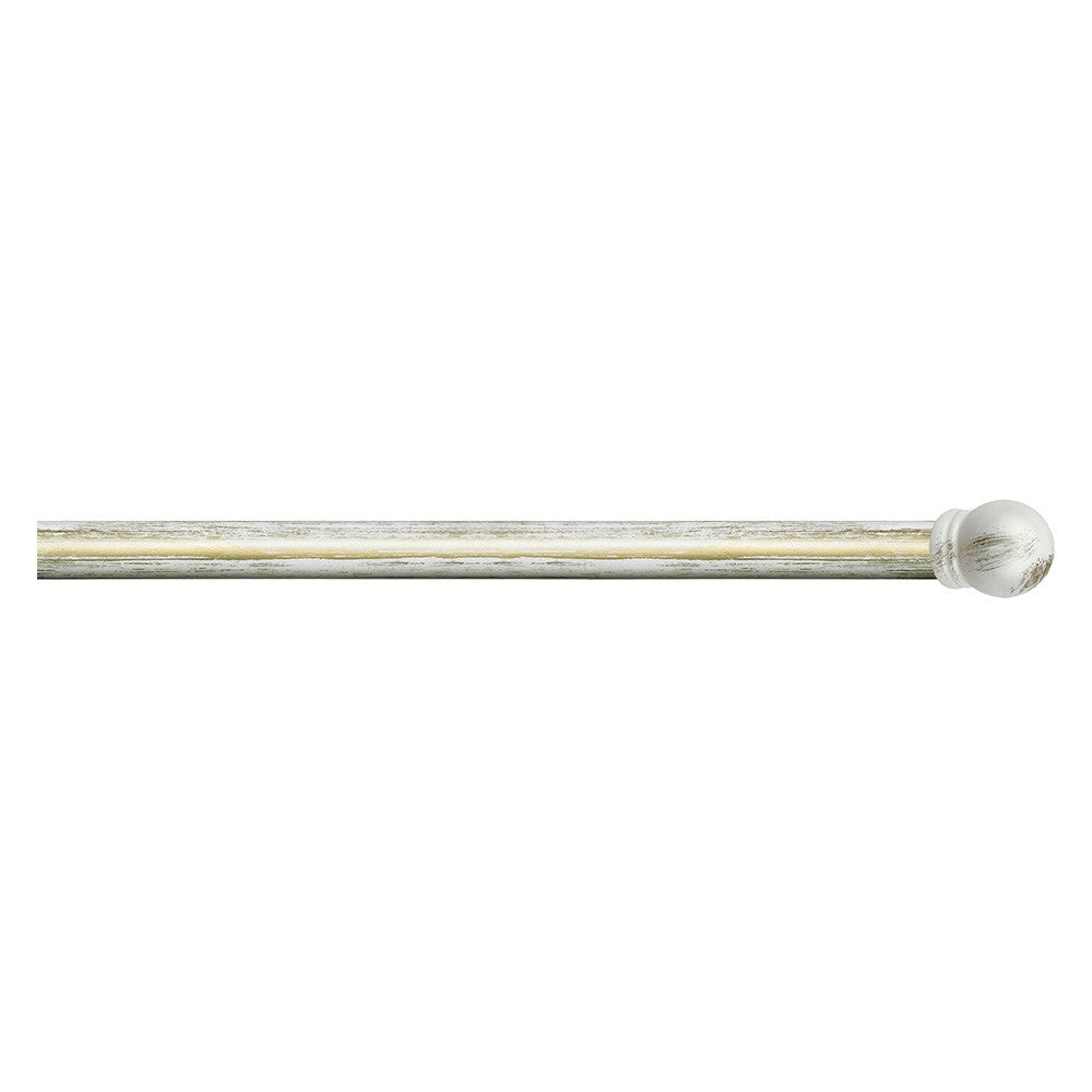 SCORRITENDA 'KIT FERRO' mod. 'Boccia' col. avorio oro Ø 20/17 mm.