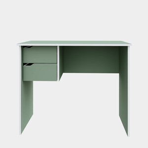SCRITTOIO 2 CASSETTI 90X50X73 CM VERDE SALVIA