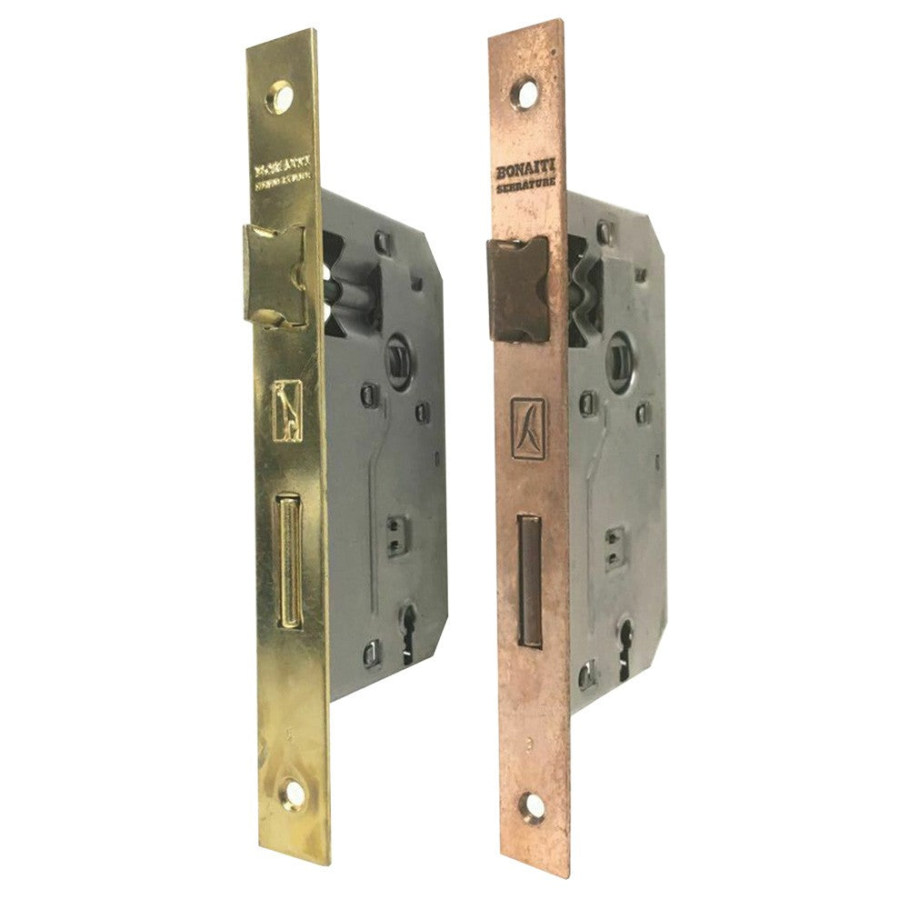 SERRATURA 'PATENT' B.Q. ottonato verniciato E 50