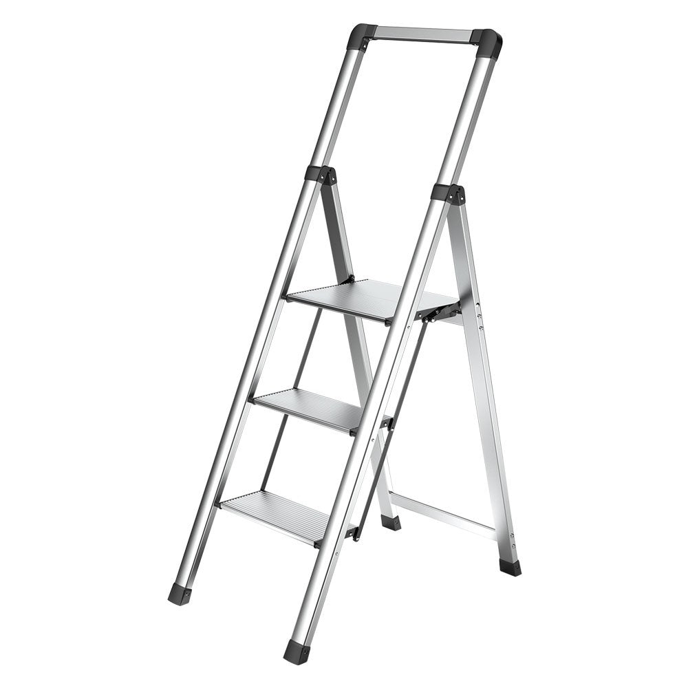 SGABELLO 'ALU-STEP' 3 gradini - aperto cm 72 x 45 x h.128,8
