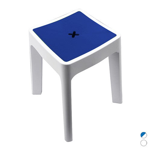 SGABELLO CONTENITORE MODELLO KEOPE METAFORM Misura: Bianco-Blu