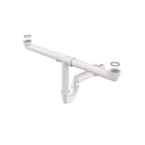 SIFONE PER LAVELLI CUCINA RING ONE A DUE VASCHE Misura: 1"1/2 x 50