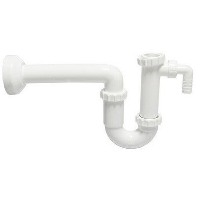 SIFONE PER LAVELLO 1 VIA CON ATTACCO LAVATRICE Misura: 1" 1/2 Diam.40