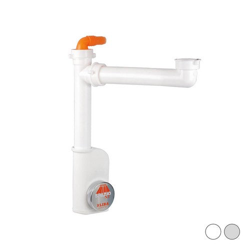 SIFONE SALVA SPAZIO 1 NT EVOLUTION PER LAVELLI Misura: 1"1/2 D. 40 mm Bianco