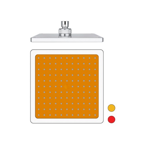 SOFFIONE DOCCIA QUADRO MODELLO 12618 MM 200 Misura: Arancio