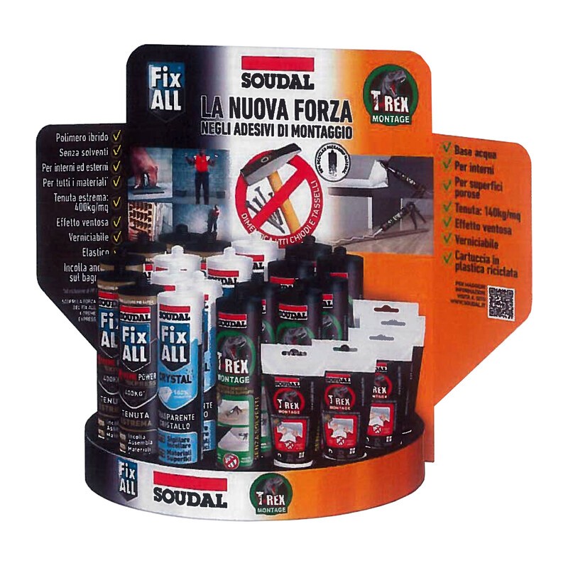 SOUDAL ESPOSITORE VUOTO FIX ALL T-REX