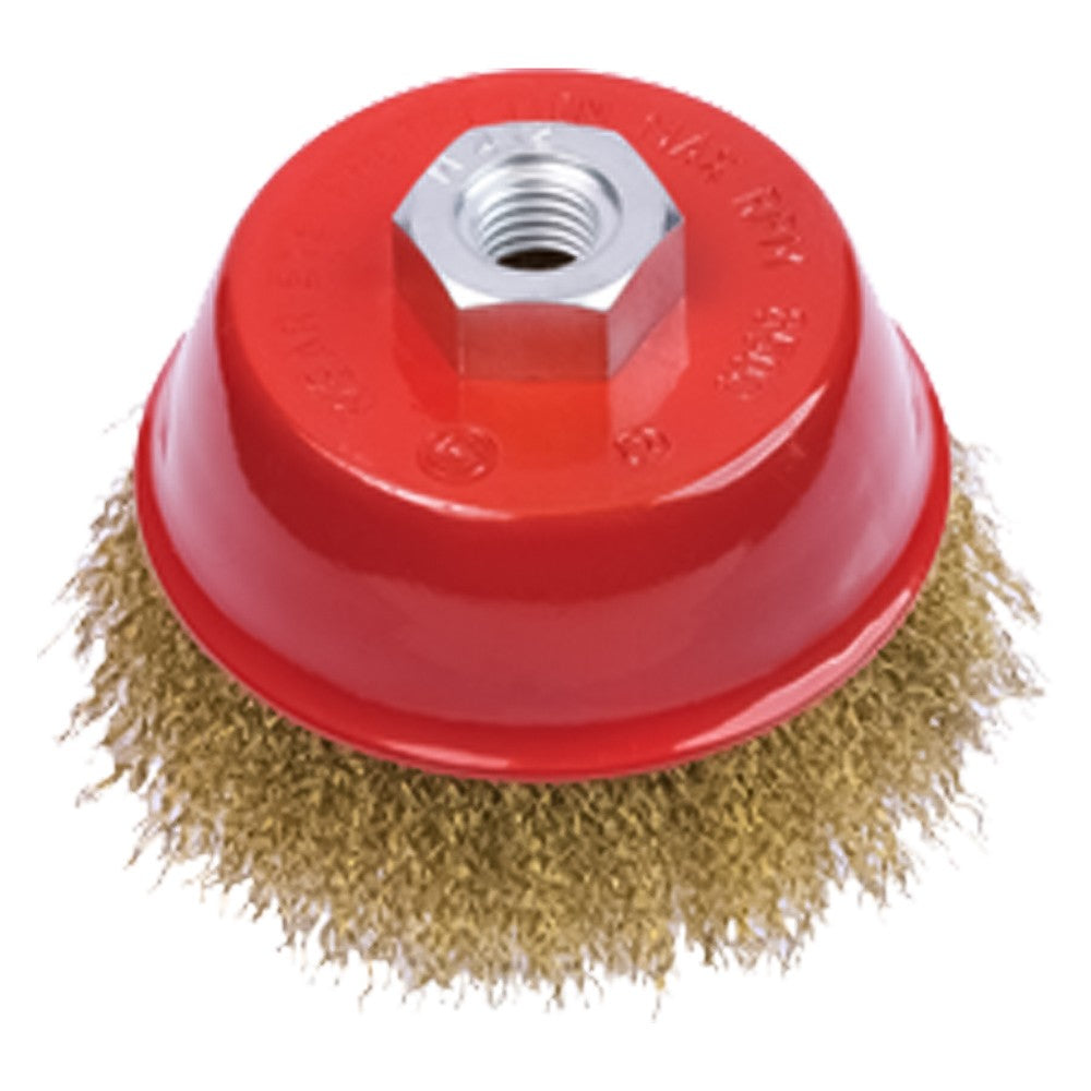 SPAZZOLA A TAZZA PER SMERIGLIATRICE Ø mm 60 - foro M 14