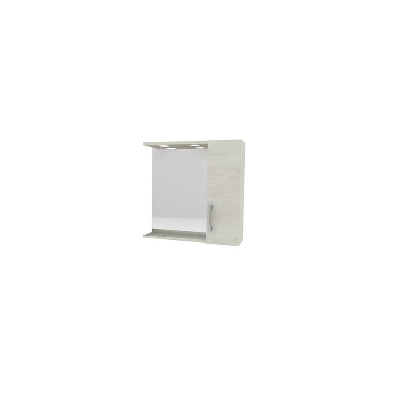 SPECCHIO DA BAGNO A 1 ANTA ROVERE BIANCO