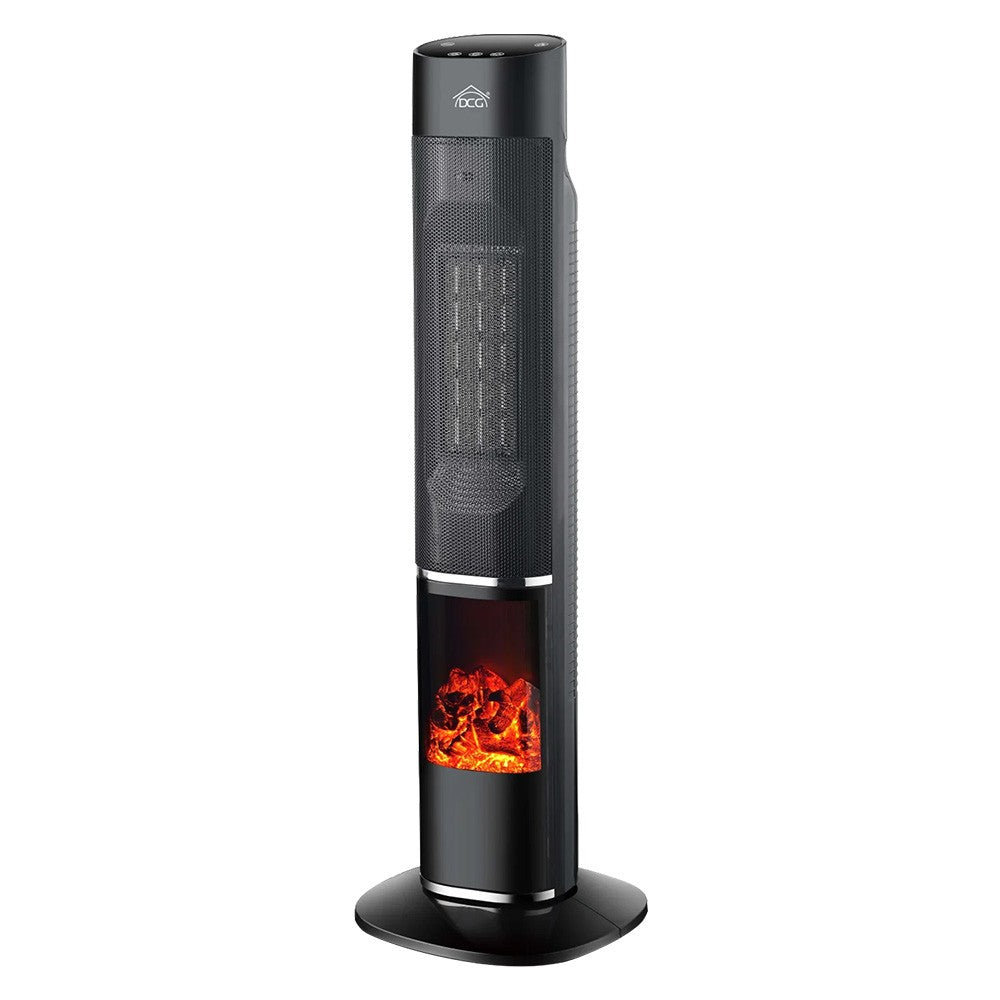 STUFA A TORRETTA EFFETTO CAMINO 'PTC2011' 2000 W - altezza da terra cm 85,5