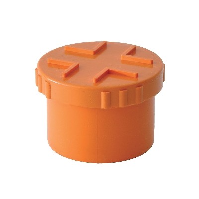 TAPPI A VITE IN PVC ARANCIO Misura: Diam. 50