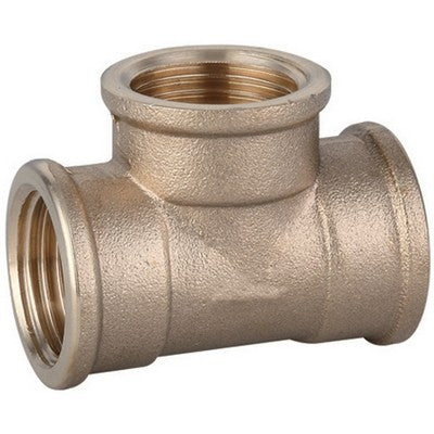 TEE FF IN OTTONE GIALLO IBP Misura: 2"