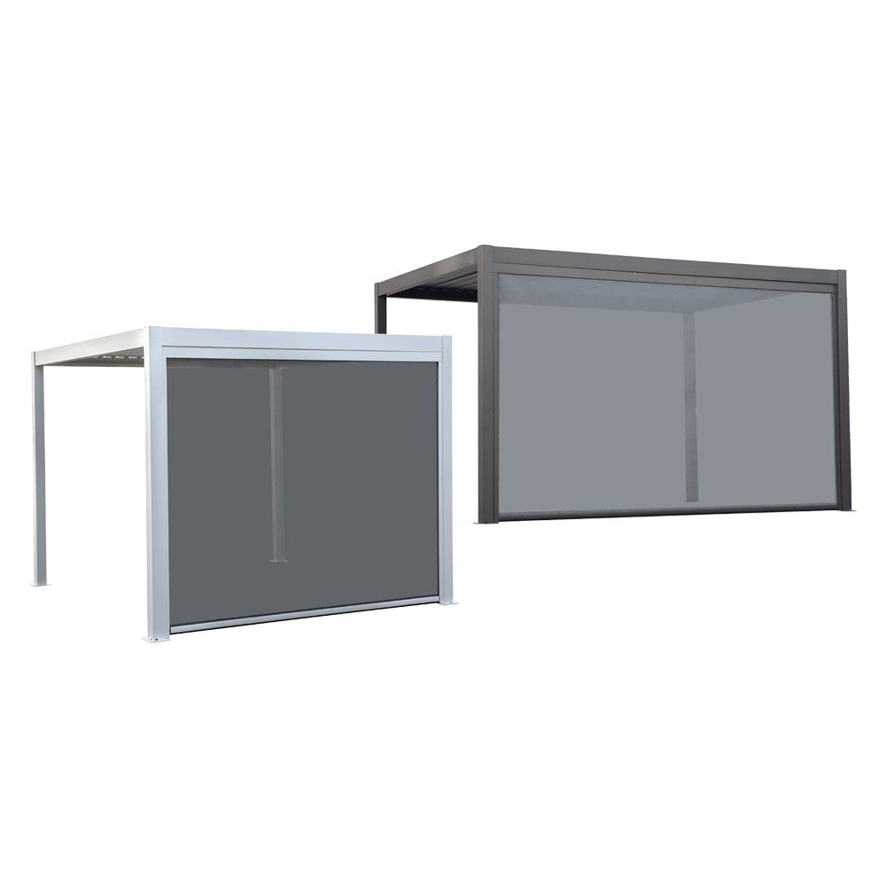 TENDA A RULLO 'ZEN' PER PERGOLA BIOCLIMATICA 'QUIETE' mt 4 - antracite