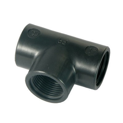 TI A 90° IN PP NERO Misura: 1"1/4