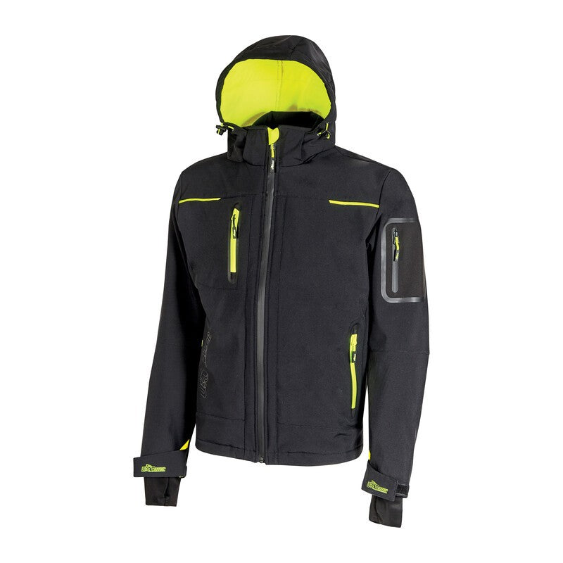 U-POWER GIACCONE SPACE NERO-GIALLO TG. M