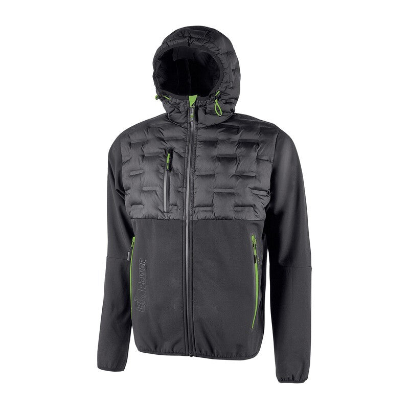 U-POWER GIACCONE SPOCK GRIGIO-VERDE TAGLIA XXL
