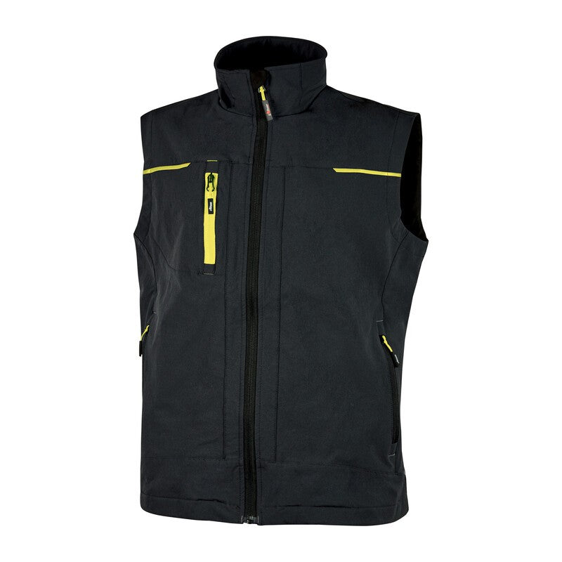 U-POWER GILET SATURN NERO/GIALLO TG. M