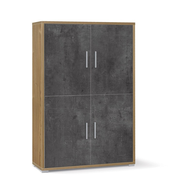 UFFICIO DOUBLE MOBILE 4A 161X108 CM NOCE ST/NERO