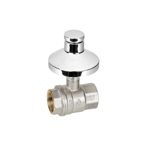 VALVOLA A SFERA AD INCASSO CON CAPPUCCIO Misura: 3/4'' DN 20 PN 40