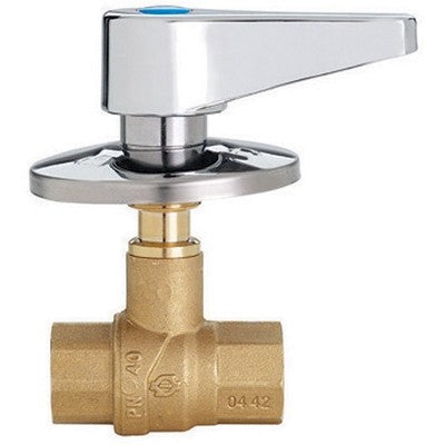 VALVOLA A SFERA DA INCASSO FF CON LEVA E ROSONE Misura: 1/2" DN 15 PN 40
