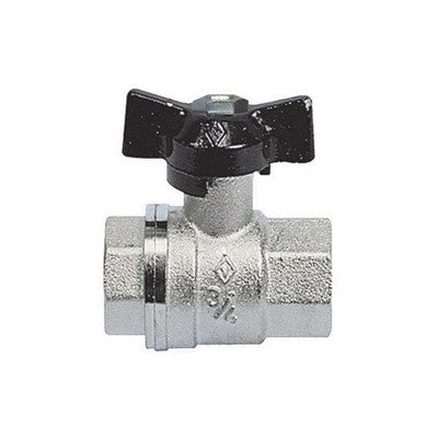 VALVOLA A SFERA FF CON FARFALLA Misura: 3/8'' DN 10 PN 64